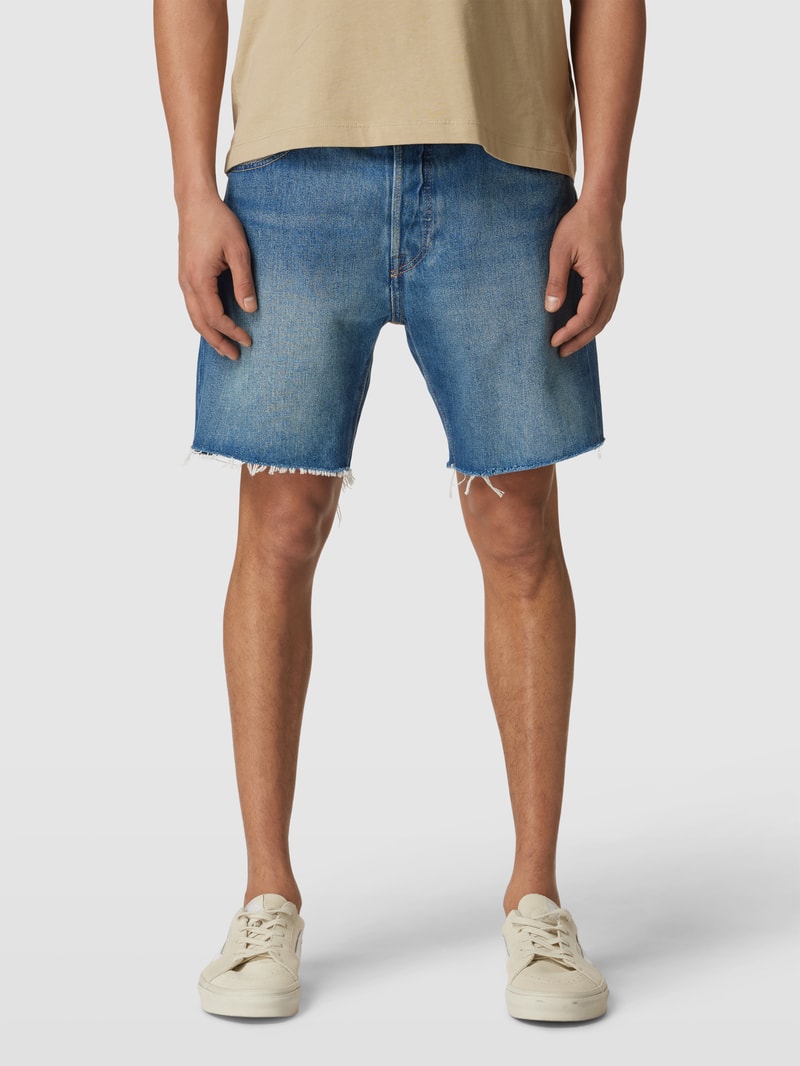 Jeansshorts mit Label-Details in jeans