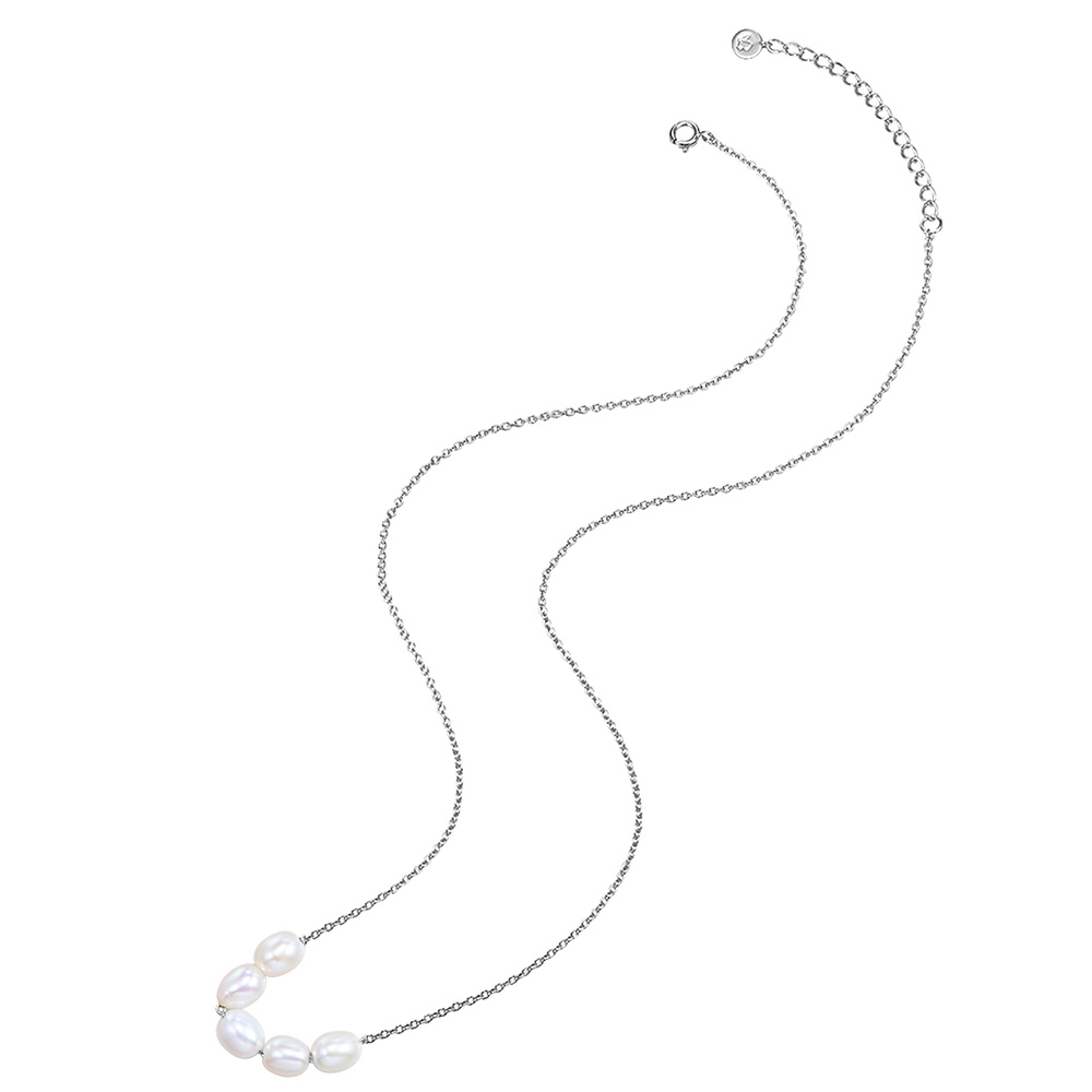 Glanzstücke München Collier en argent Argent sterling Perle de culture d'eau douce en Argent collier