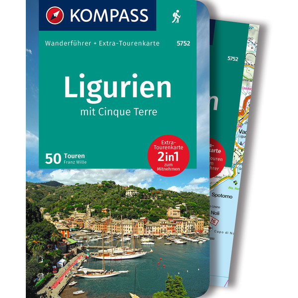 KOMPASS WANDERFÜHRER LIGURIEN MIT CINQUE TERRE