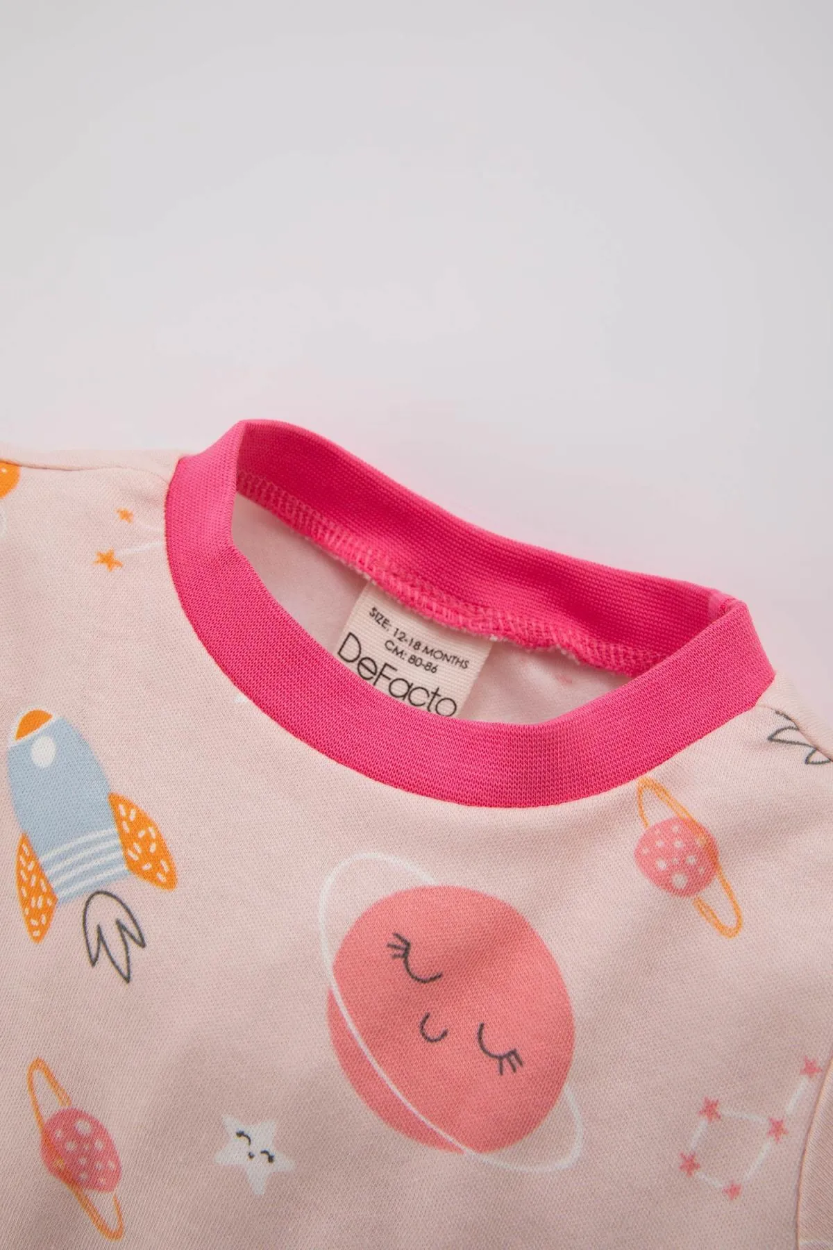 DeFacto  Gemustertes Langarm-Pyjama-Set für Baby-Mädchen B2160a523wn
