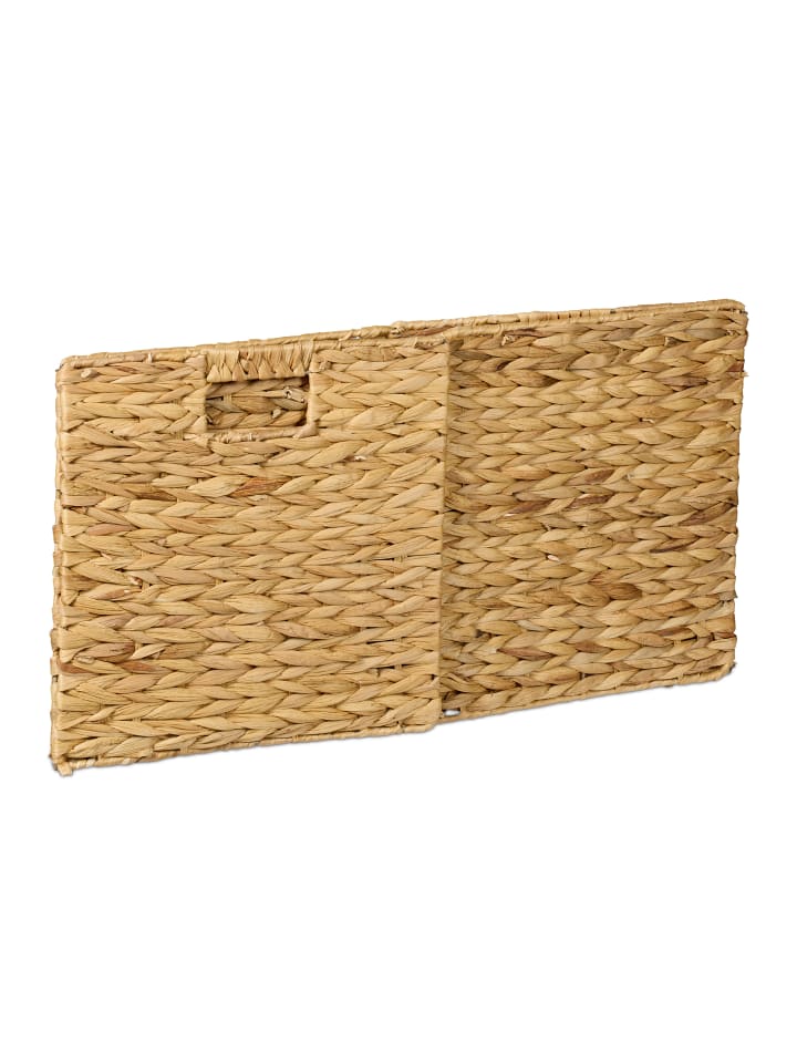 relaxdays 2 x Aufbewahrungskorb in Natur - (B)30 x (H)30 x (T)30 cm günstig kaufen onesize