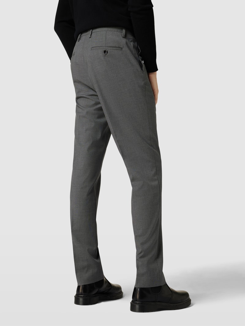 Slim Fit Anzughose mit Eingrifftaschen Modell 'boston' in anthrazit