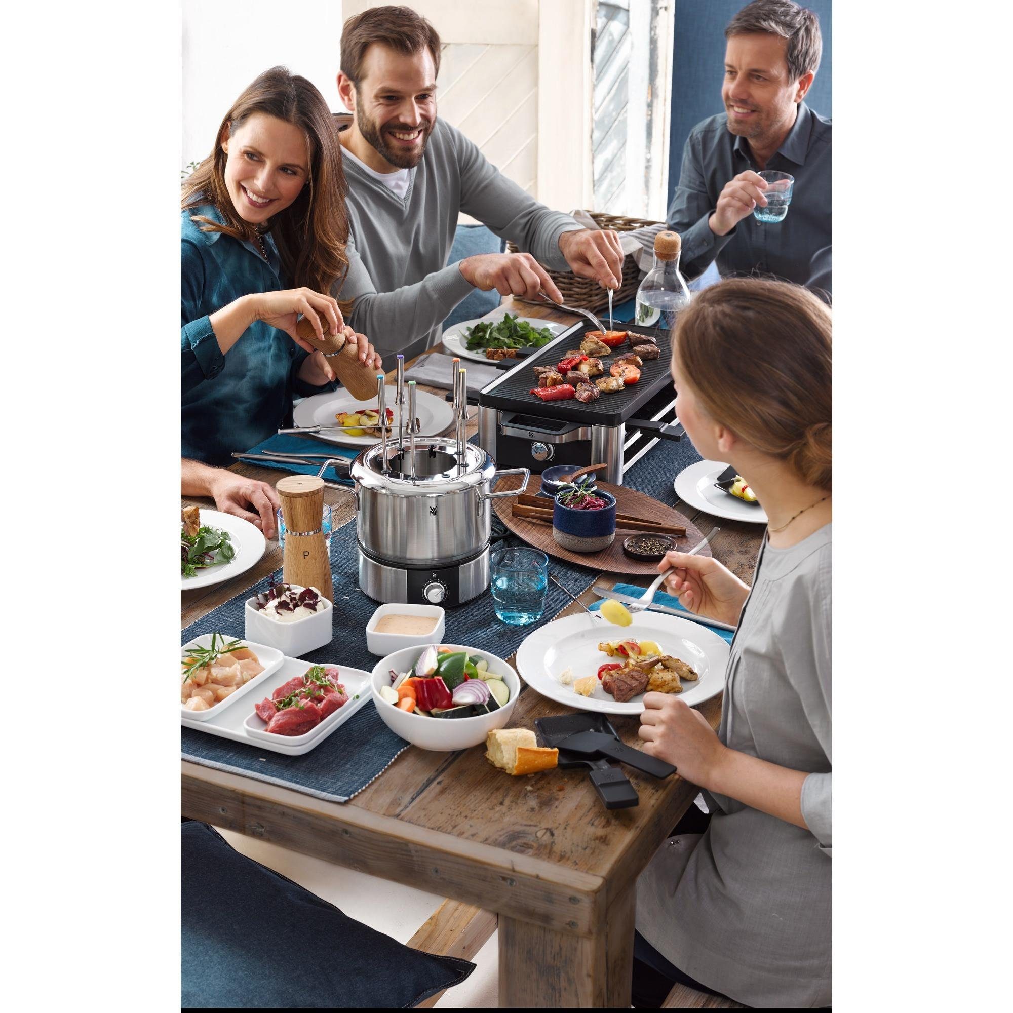WMF Raclette Lono for 8, 8 Raclettepfännchen, 1500 W, Für 8 Personen