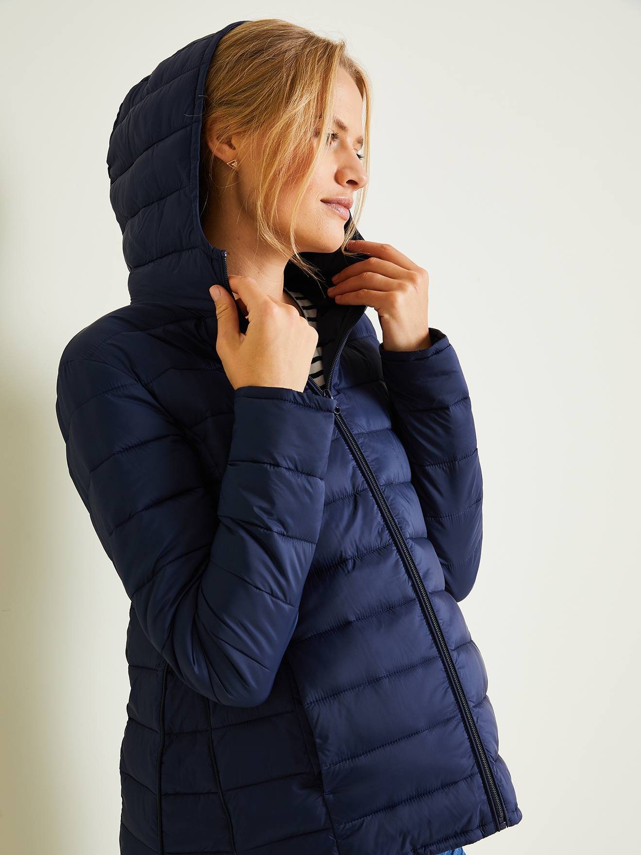 Vertbaudet Leichte Umstands-Steppjacke, Tragejacke, Recycling-Polyester - dunkelgrün
