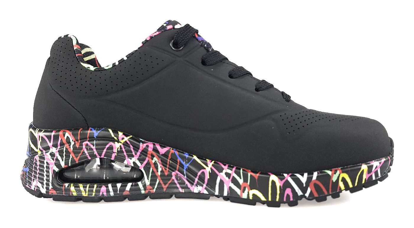 Skechers Uno - Loving Love 155506 Schwarz BBK Black