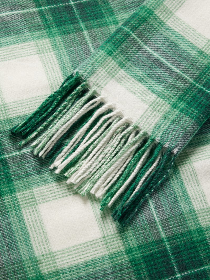 Schal mit Tartan-Karo Modell 'Afadi' in dunkelgrün
