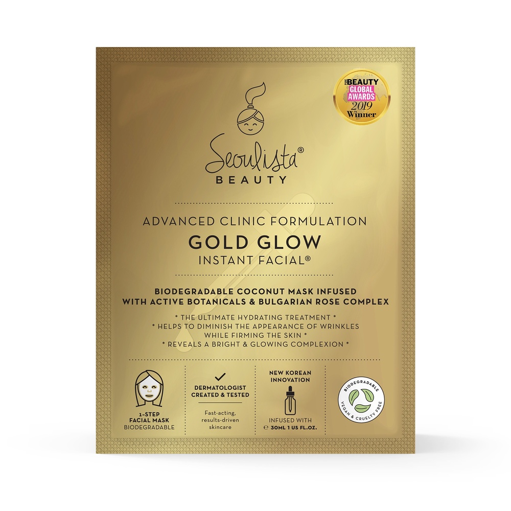 seoulista beauty Seoulista Beauty Gold Glow Instant Facial Masque Visage