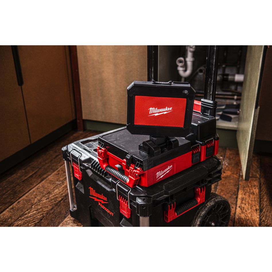 Milwaukee 4933498371 M12 PACKOUT akkukäyttöinen viemäritarkastuskamera 23 m 18 mm HD-kamera ilman akkua ja laturia laatikossa