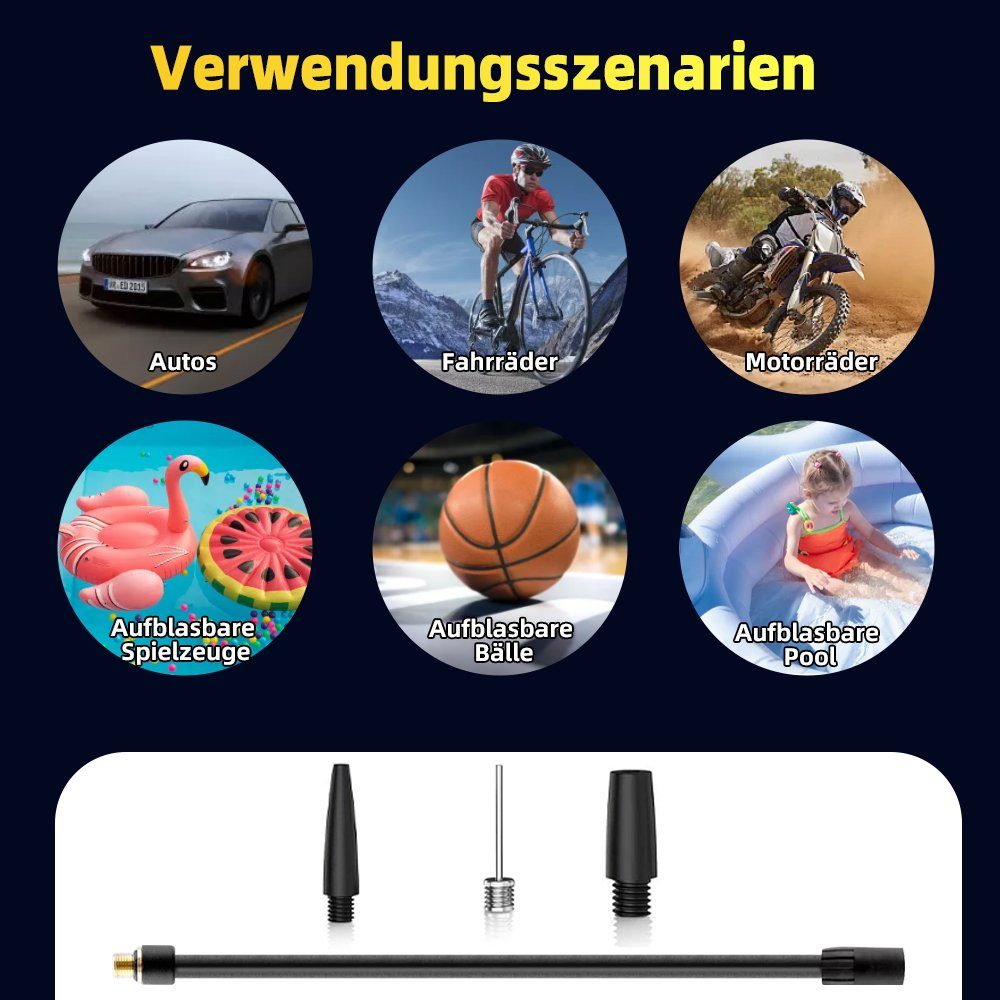 MDHAND 37000mAh Ladegerät Booster Luftpumpe Kompressor Autobatterie-Ladegerät (1-tlg., Start + Aufblasen in einer Einheit)