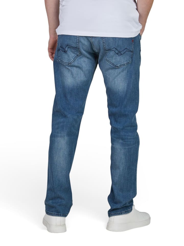 Replay Jeans Grover regular/straight in Blau günstig kaufen