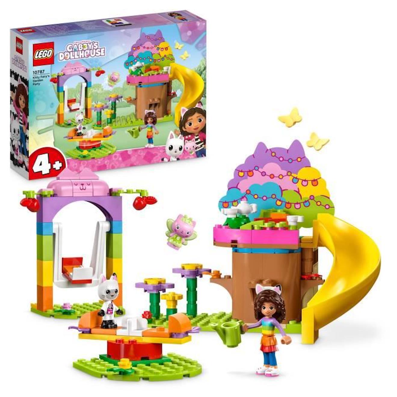 LEGO® Gabby et la Maison Magique 10787 La Fête au Jardin de Fée Minette, Jouet avec Figurines blanc