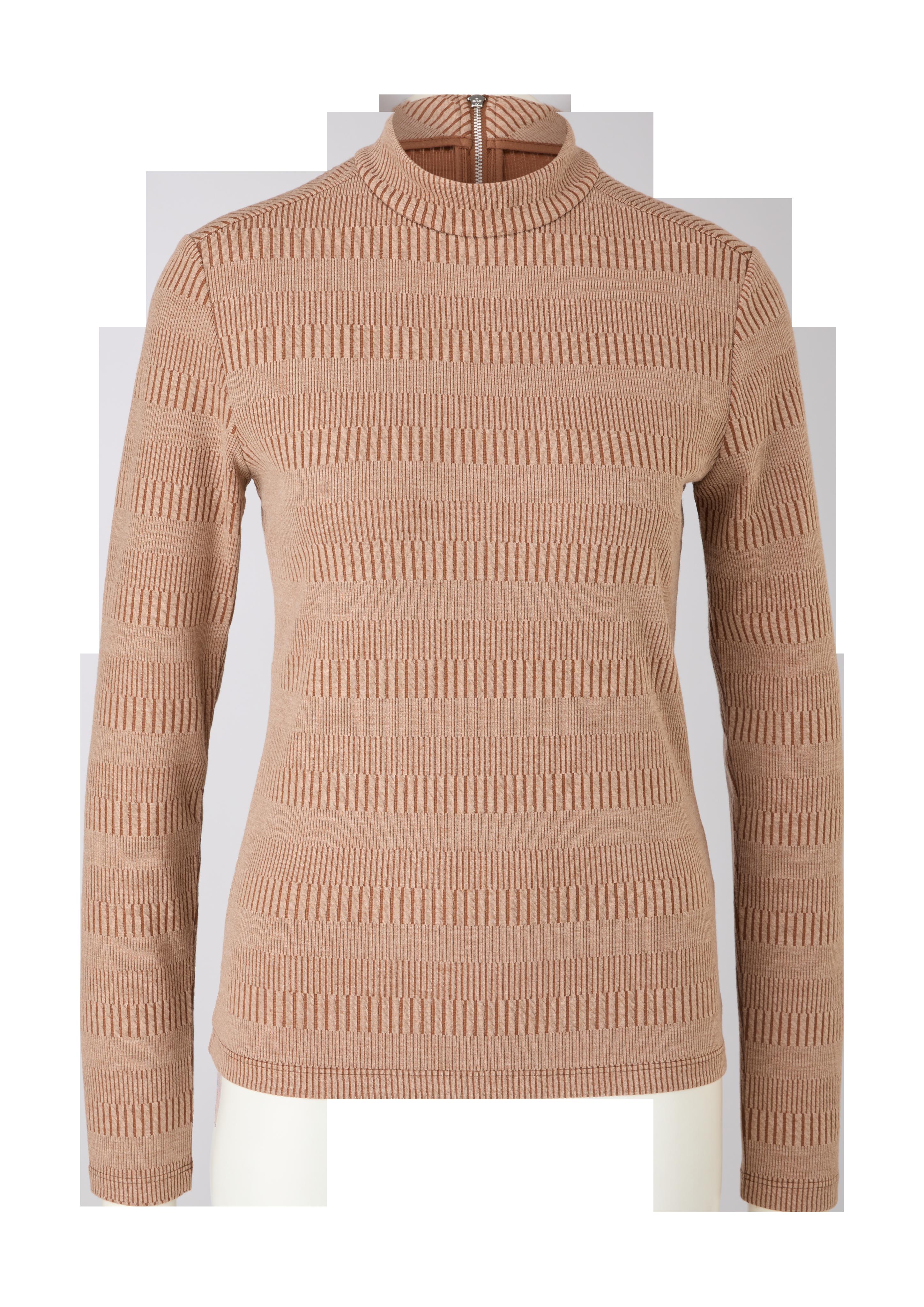 Longsleeve mit Stehkragen  2121397-8764