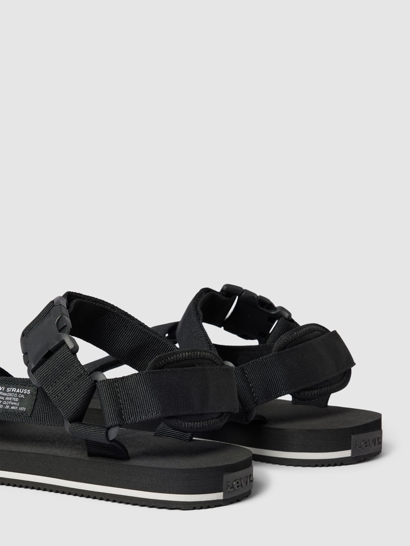 Sandalen mit Label-Patch Modell 'TAHOE' in schwarz