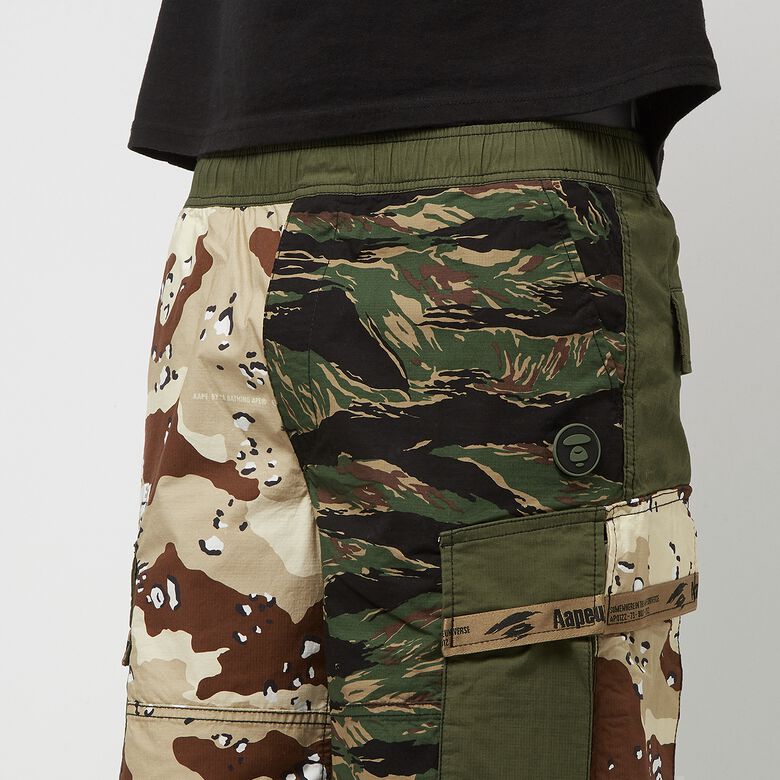 Aape by A Bathing Ape Aape Woven Shorts Army khaki