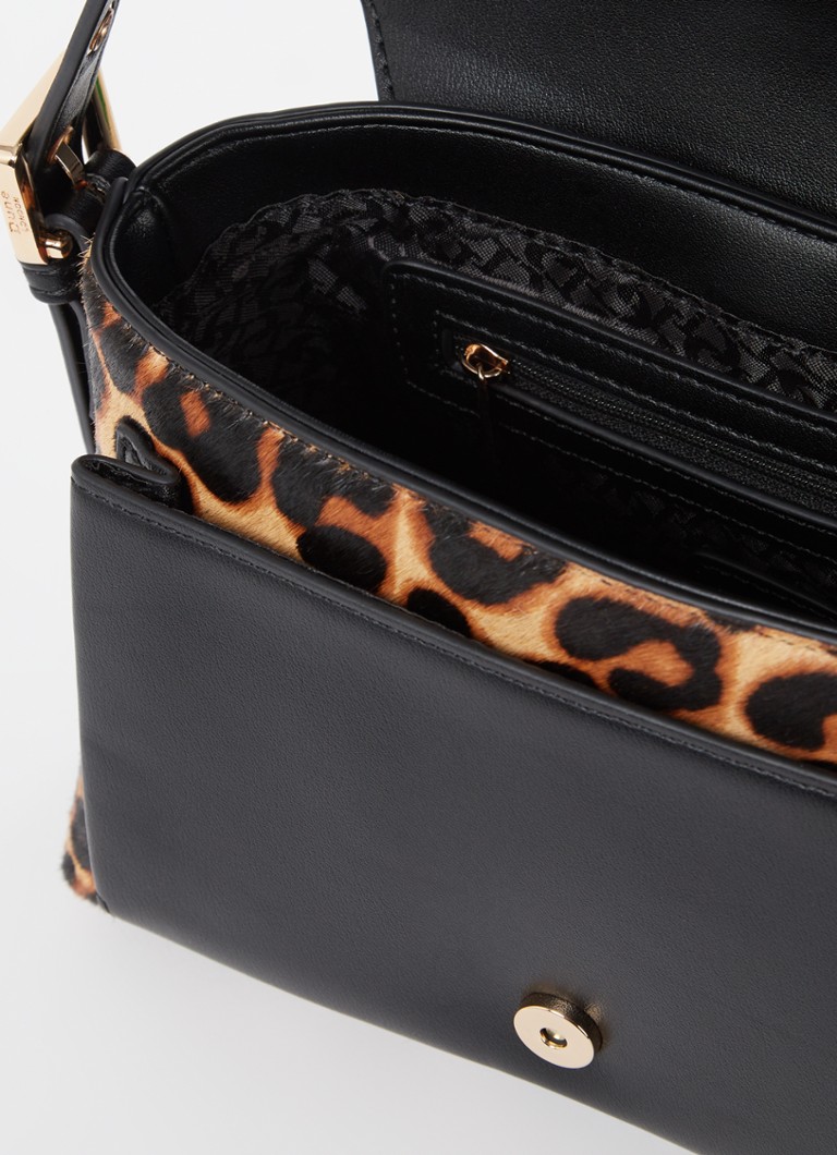 Borsa a tracolla Dune London Dara con stampa leopardata