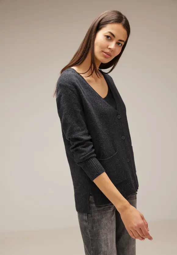 Street One Cardigan mit V-Ausschnitt