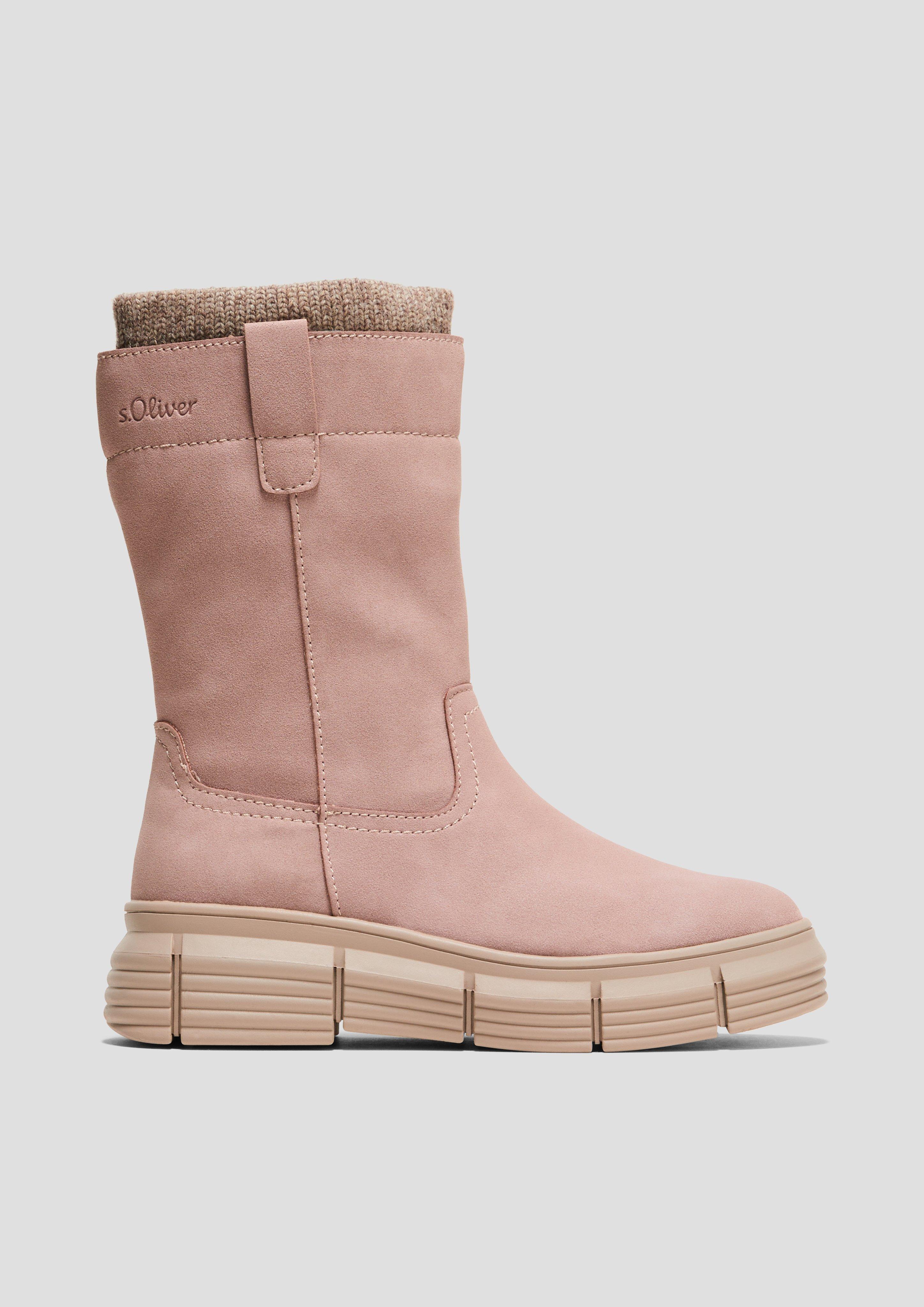 Stiefel in Veloursleder-Optik  6008698-512