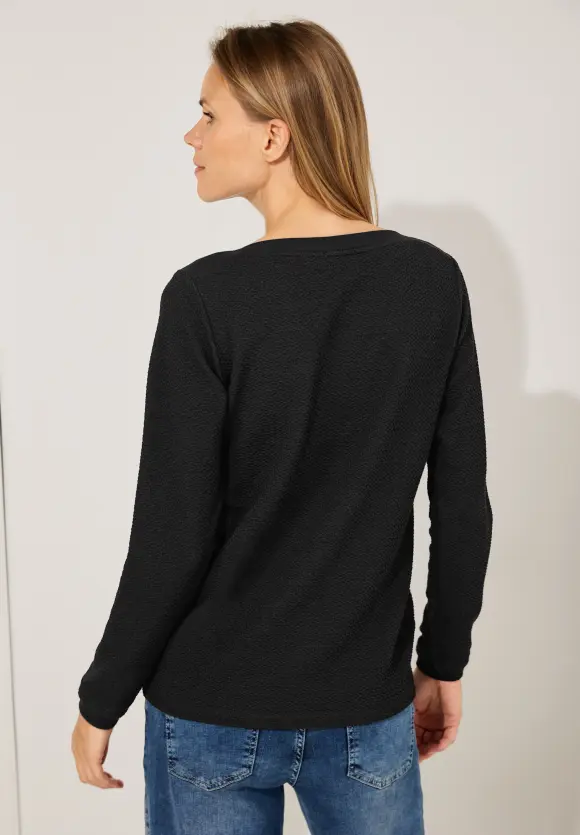 CECIL Langarmshirt mit Struktur