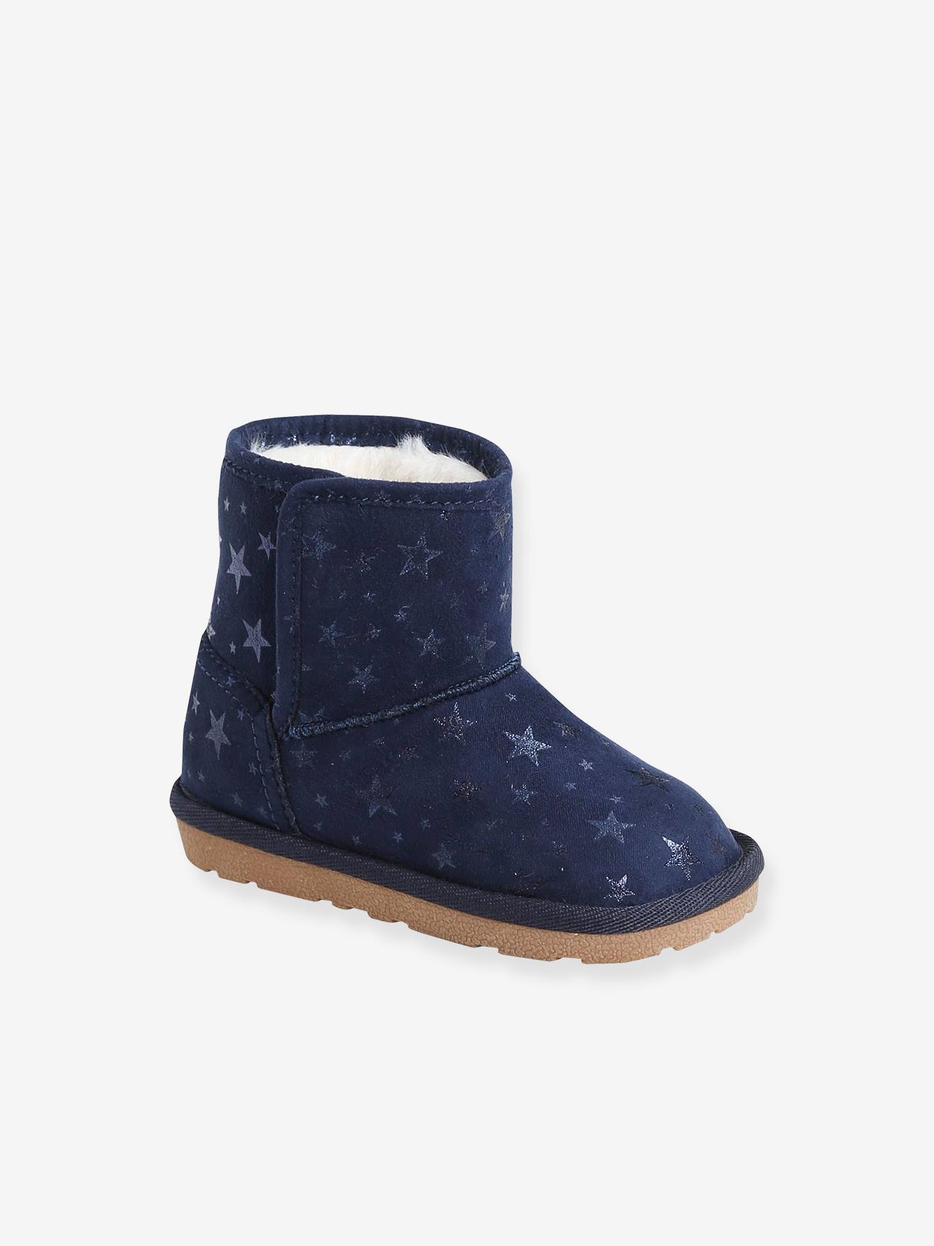 Bottes fourrées bébé fille camel
