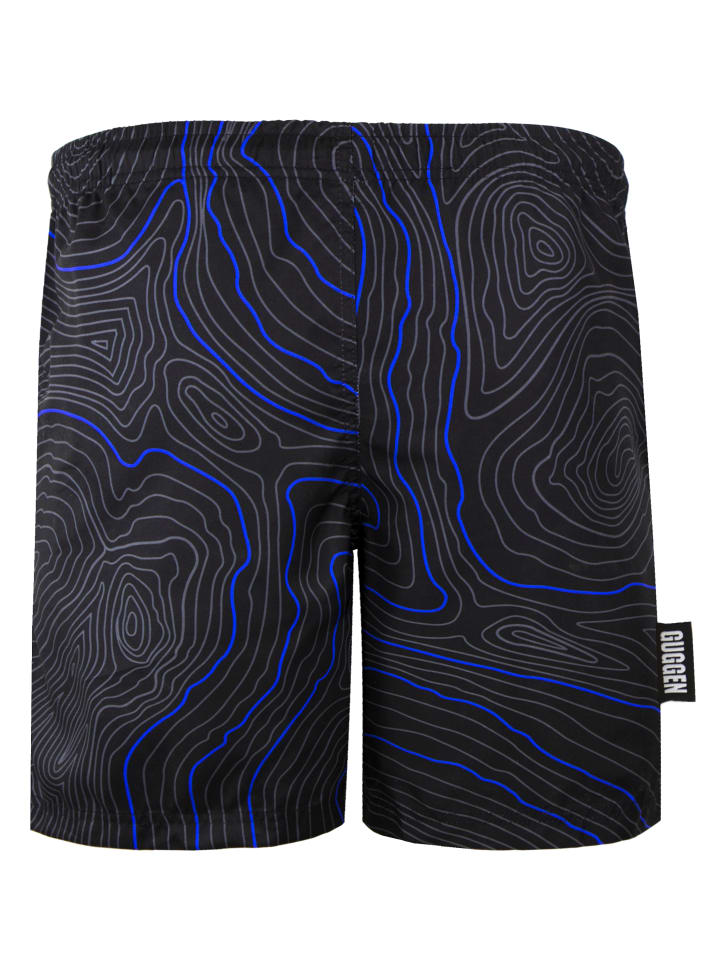 GUGGEN MOUNTAIN Badehose Linien in Blau günstig kaufen