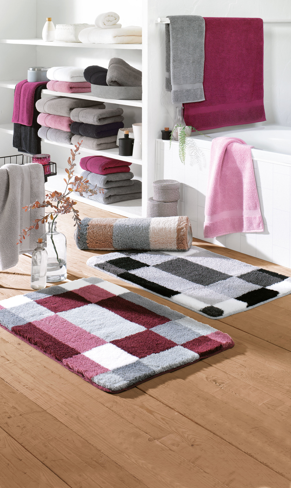 Badteppich Edge platin