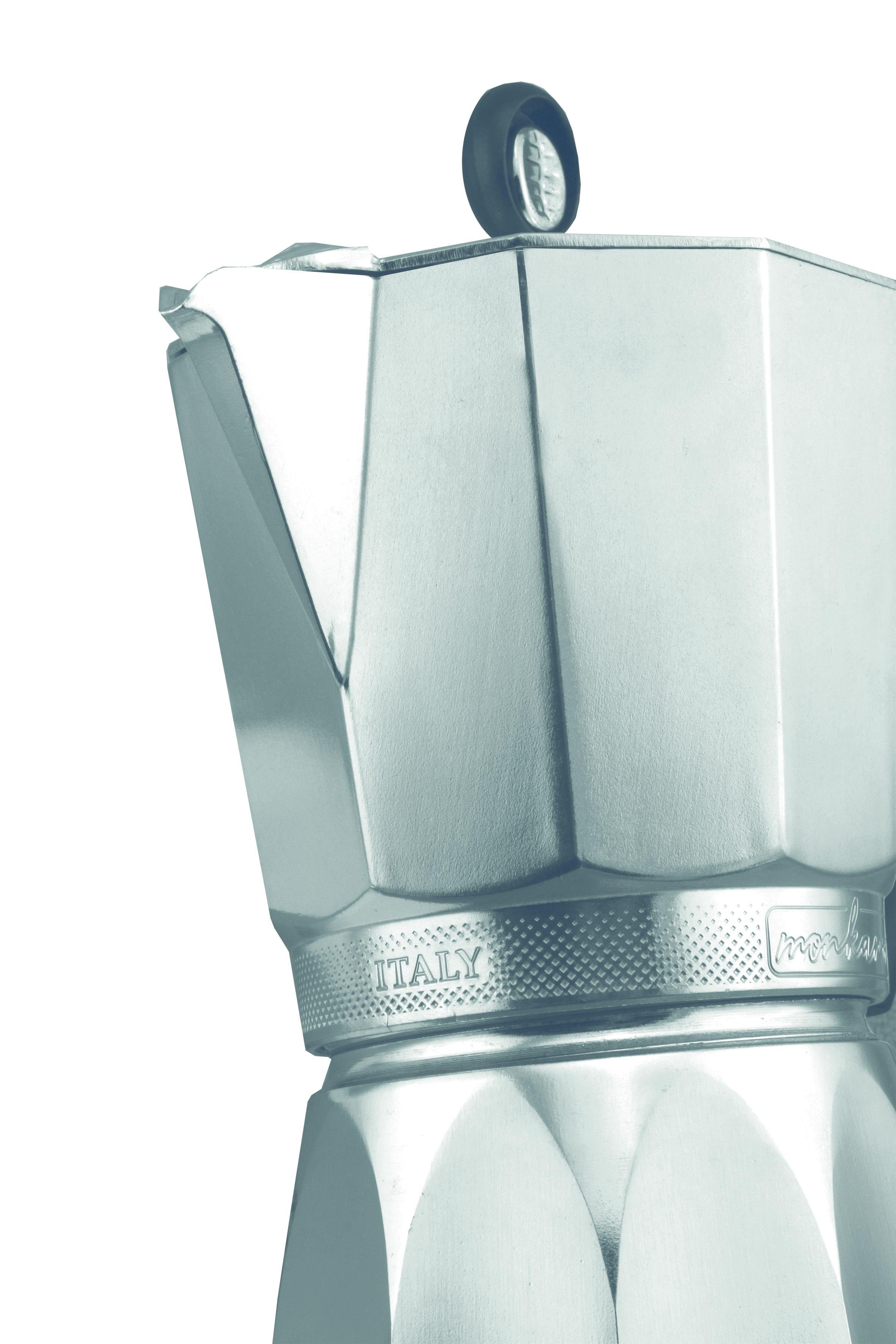 monkano Espressokocher Verona Aluminium Induktion