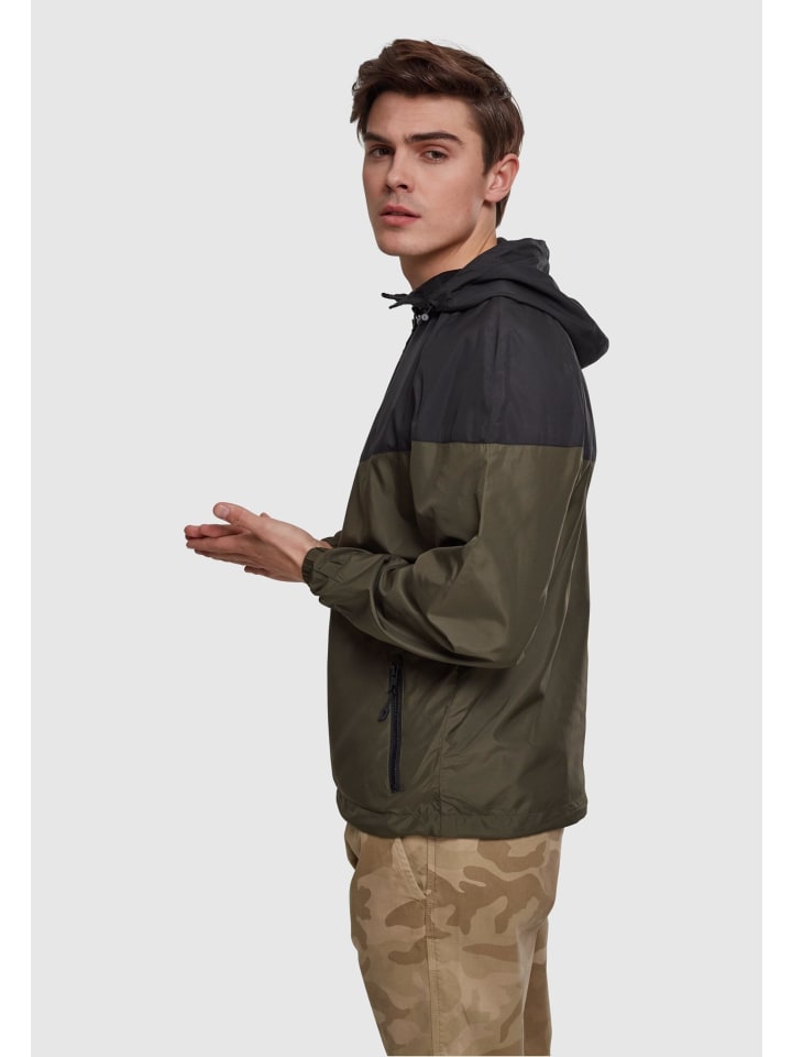 Urban Classics Urban Classics Windbreaker in blk/darkolive günstig kaufen