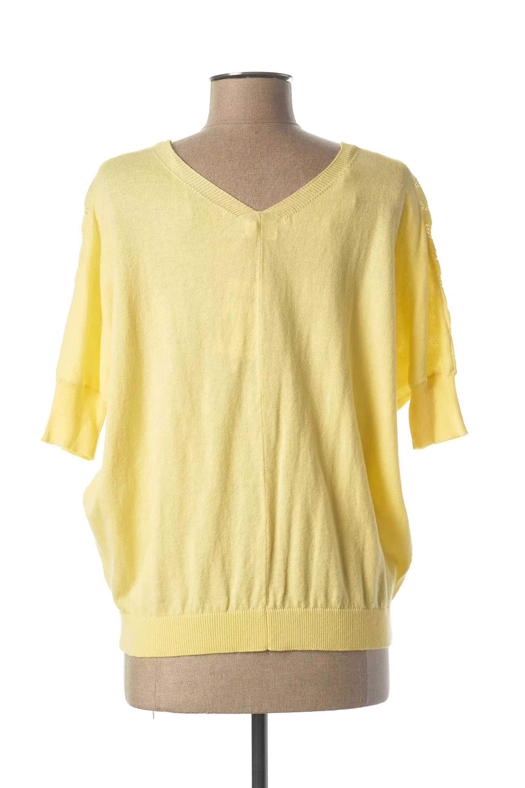 C Est Beau La Vie Pulls Femme couleur jaune