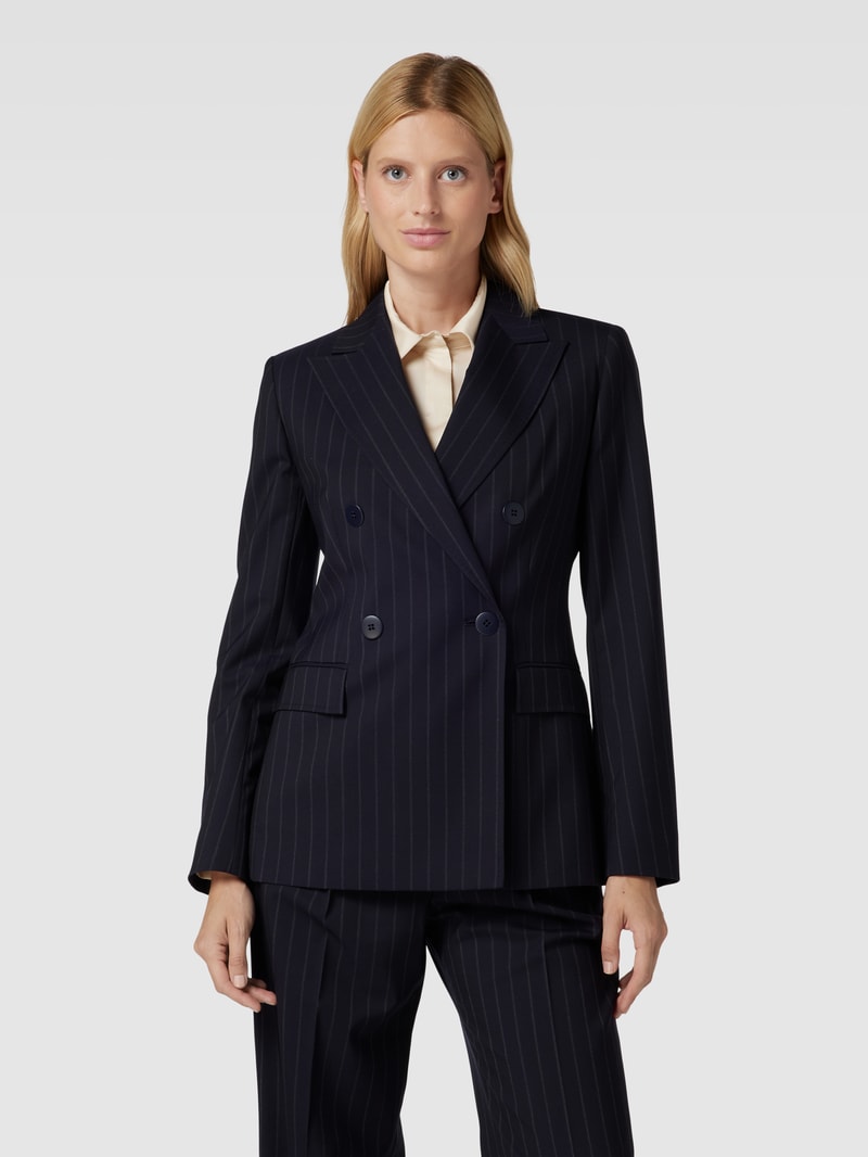 Blazer mit Nadelstreifen Modell 'SELLA' in dunkelblau