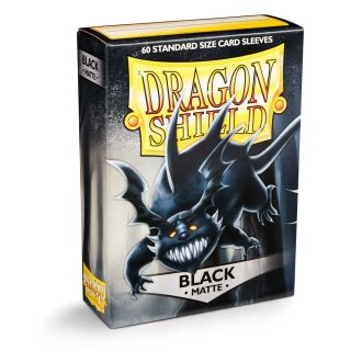 Schutzhüllen Dragon Shield Matte: Schwarz (60 Stück)