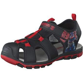 Transformers Sandale in schwarz