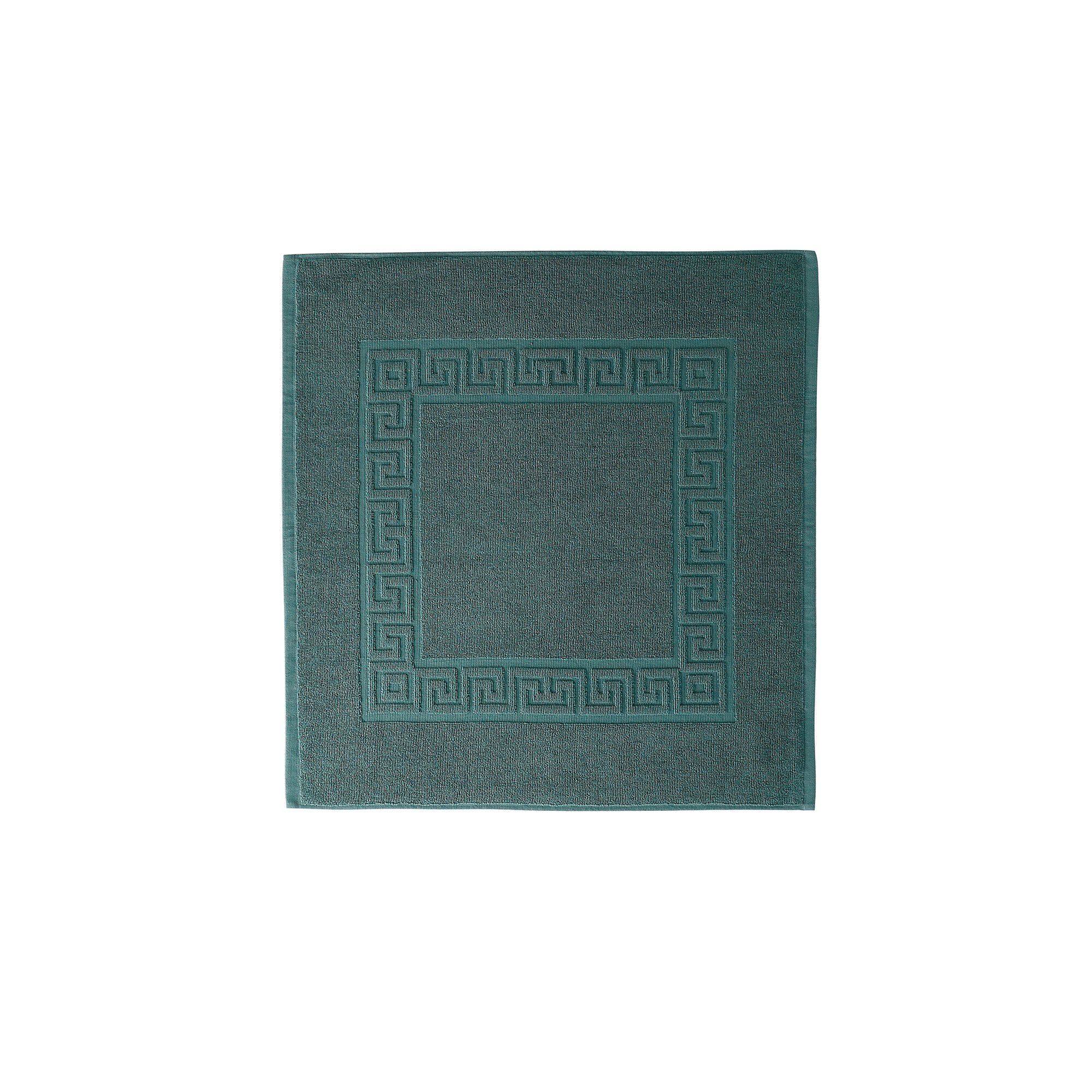 Tapis de bain éponge liteau motif frise grecque