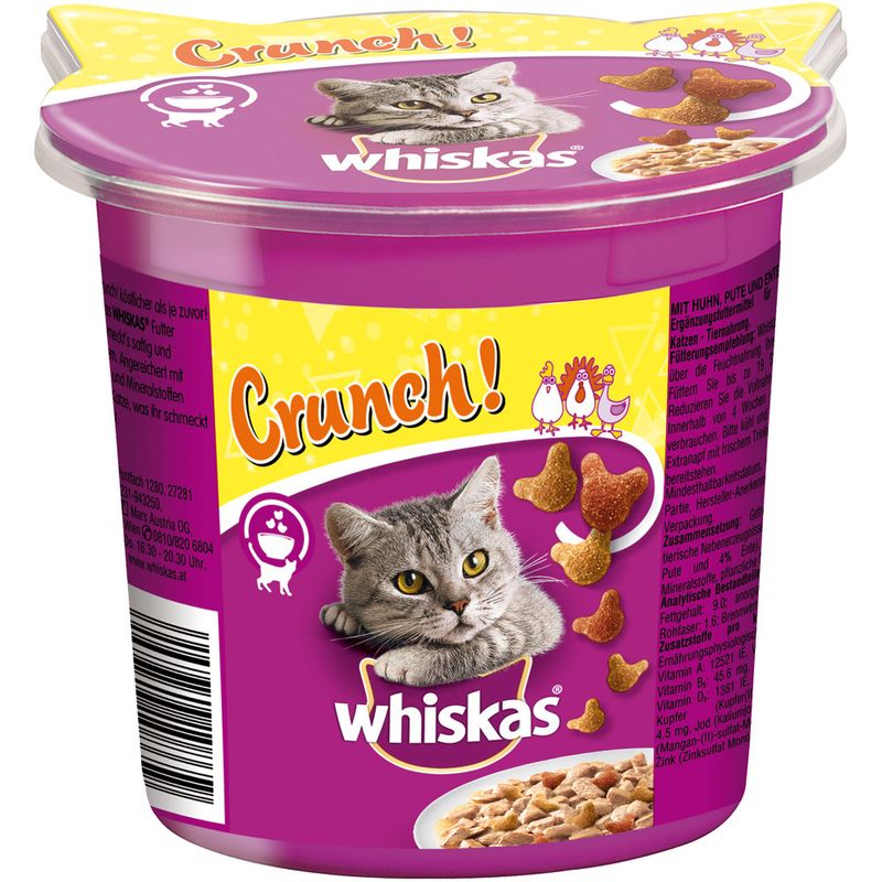 Whiskas Crunch, Huhn, Truthahn & Ente zu TOP-Preisen % | bitiba