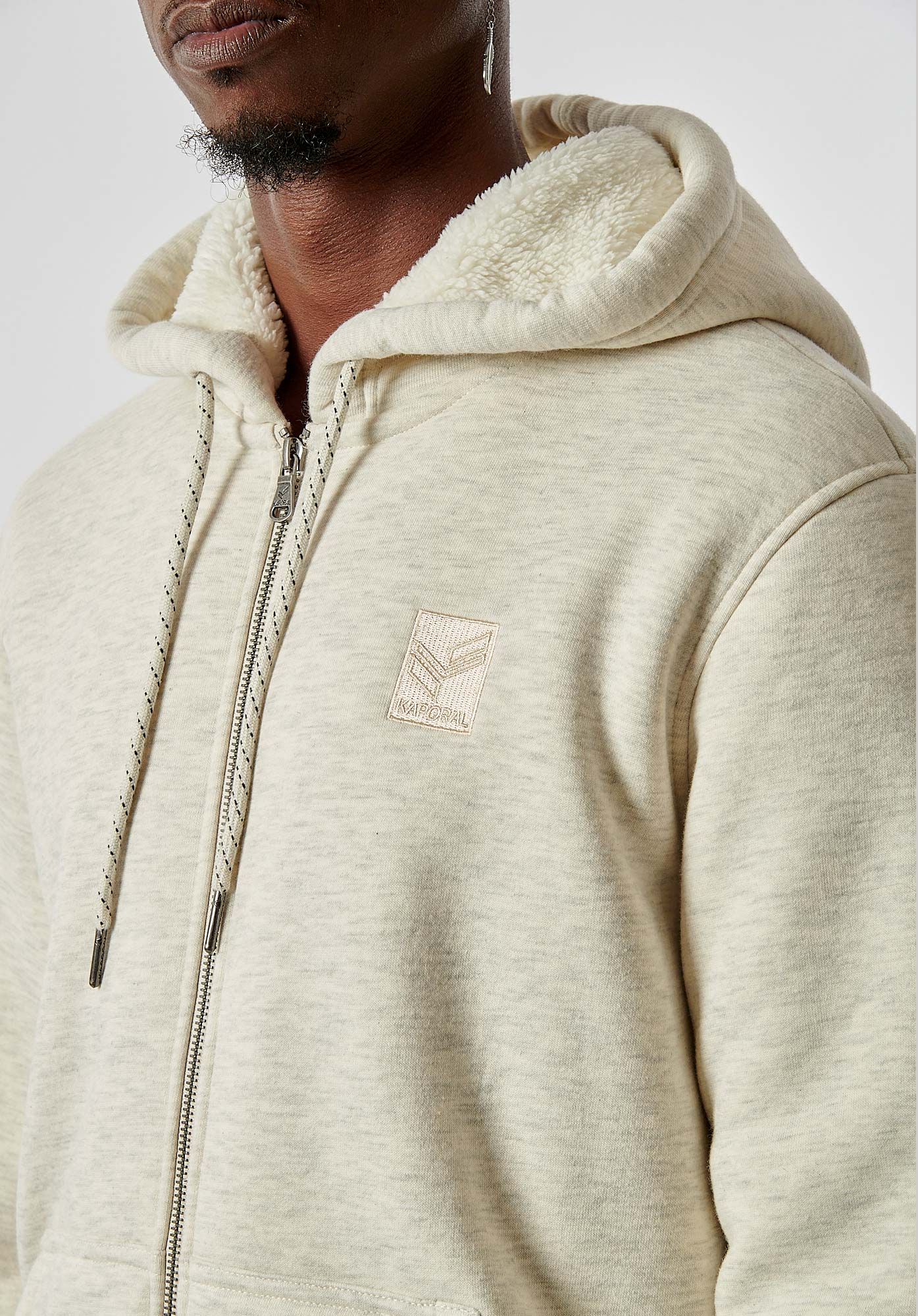 REGIS  Sweat zippé beige Homme
