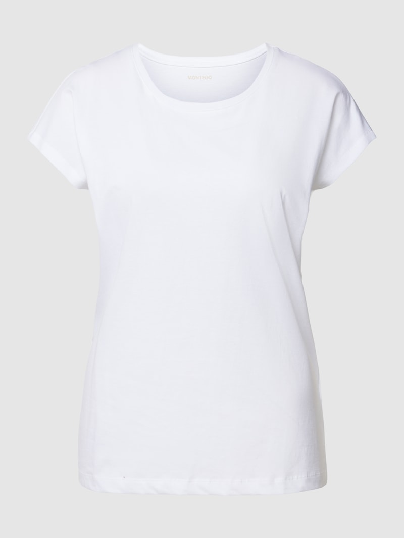 T-Shirt mit Rundhalsausschnitt in weiß