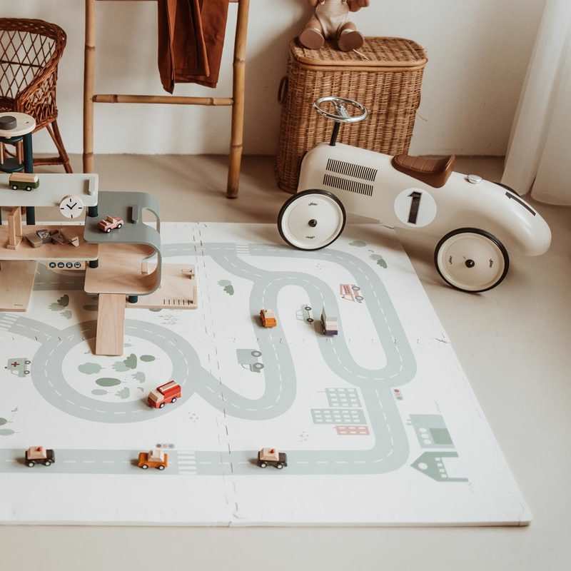 Tapis de jeu puzzle route Play and go