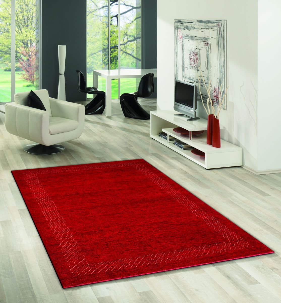 Teppich aus Indien Casablanca 50 rot 40 x 60 cm