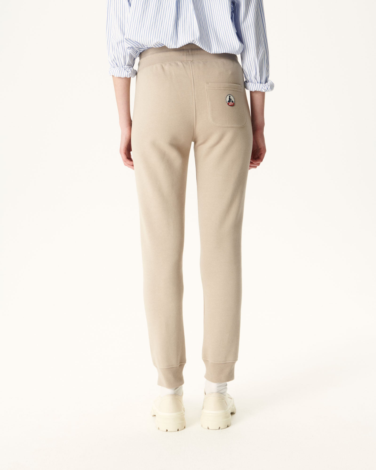 Pantalon de sport femme en coton biologique Beige Valparaiso