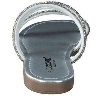 Leone Pantolette in silber