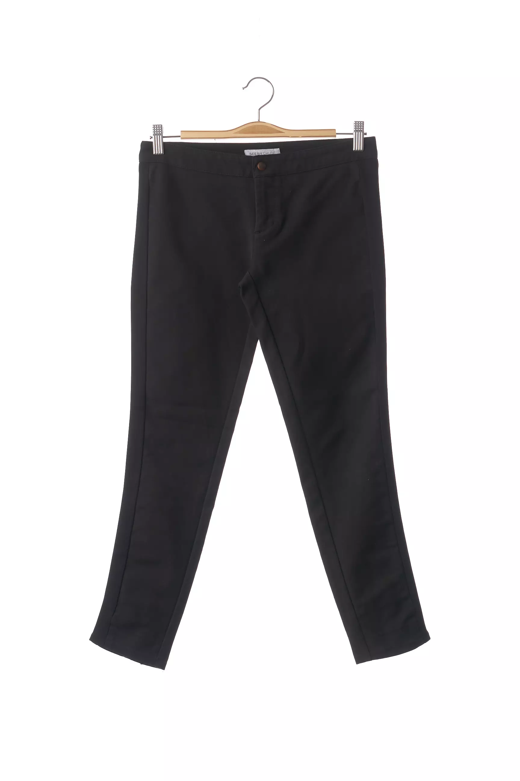 See By Chloe Pantalon7 8 Femme couleur noir