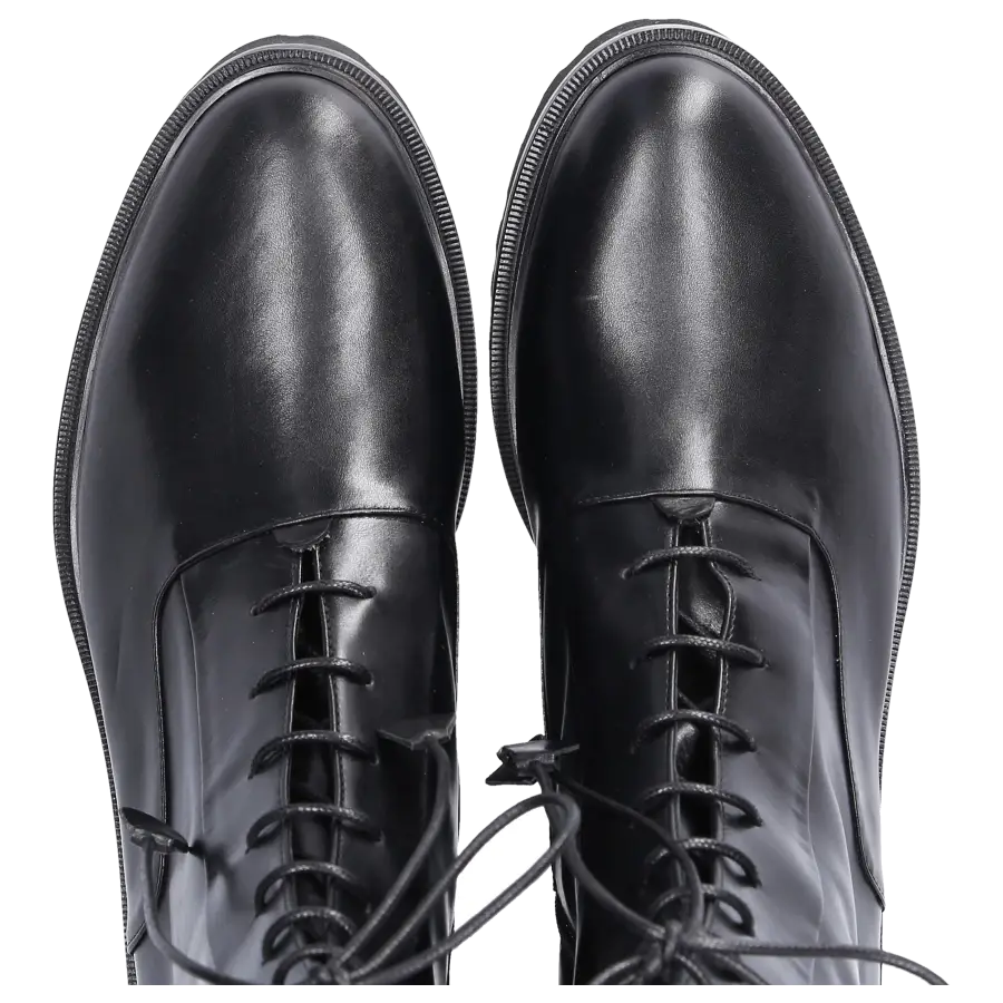 Truman's - Stiefeletten 8438 Kalbsleder Logo schwarz - schwarz