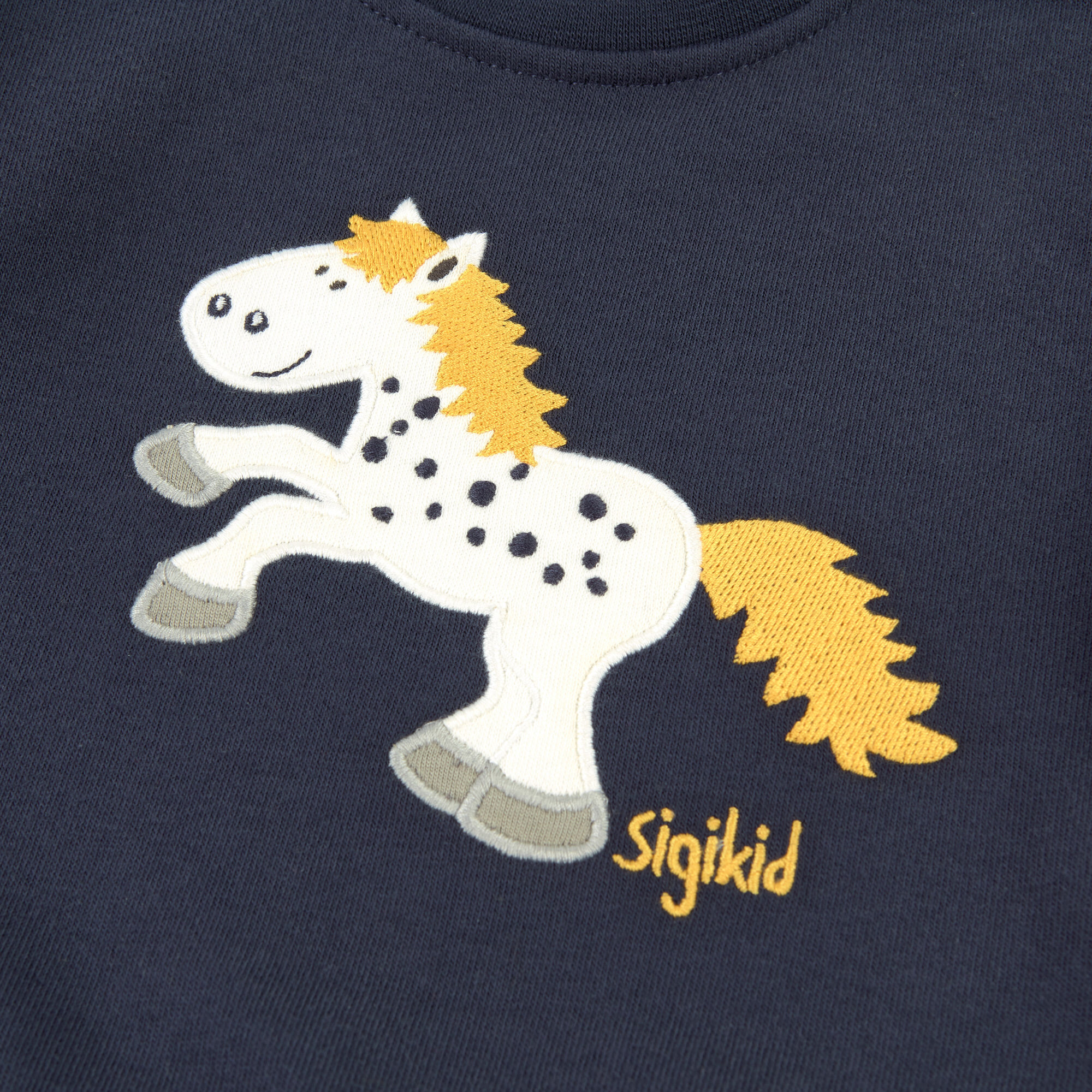 Dunkelblaues Baby Sweatshirt Pony