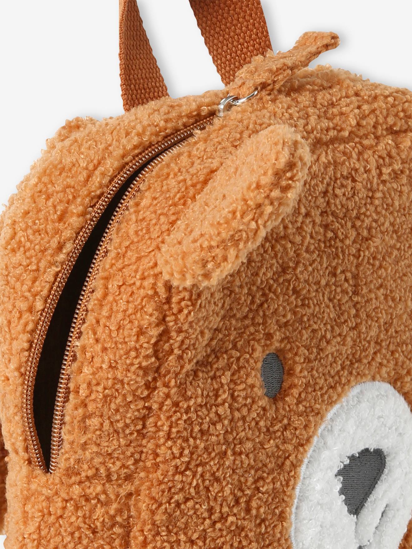 Vertbaudet Kinder Teddy-Rucksack - dunkelbraun