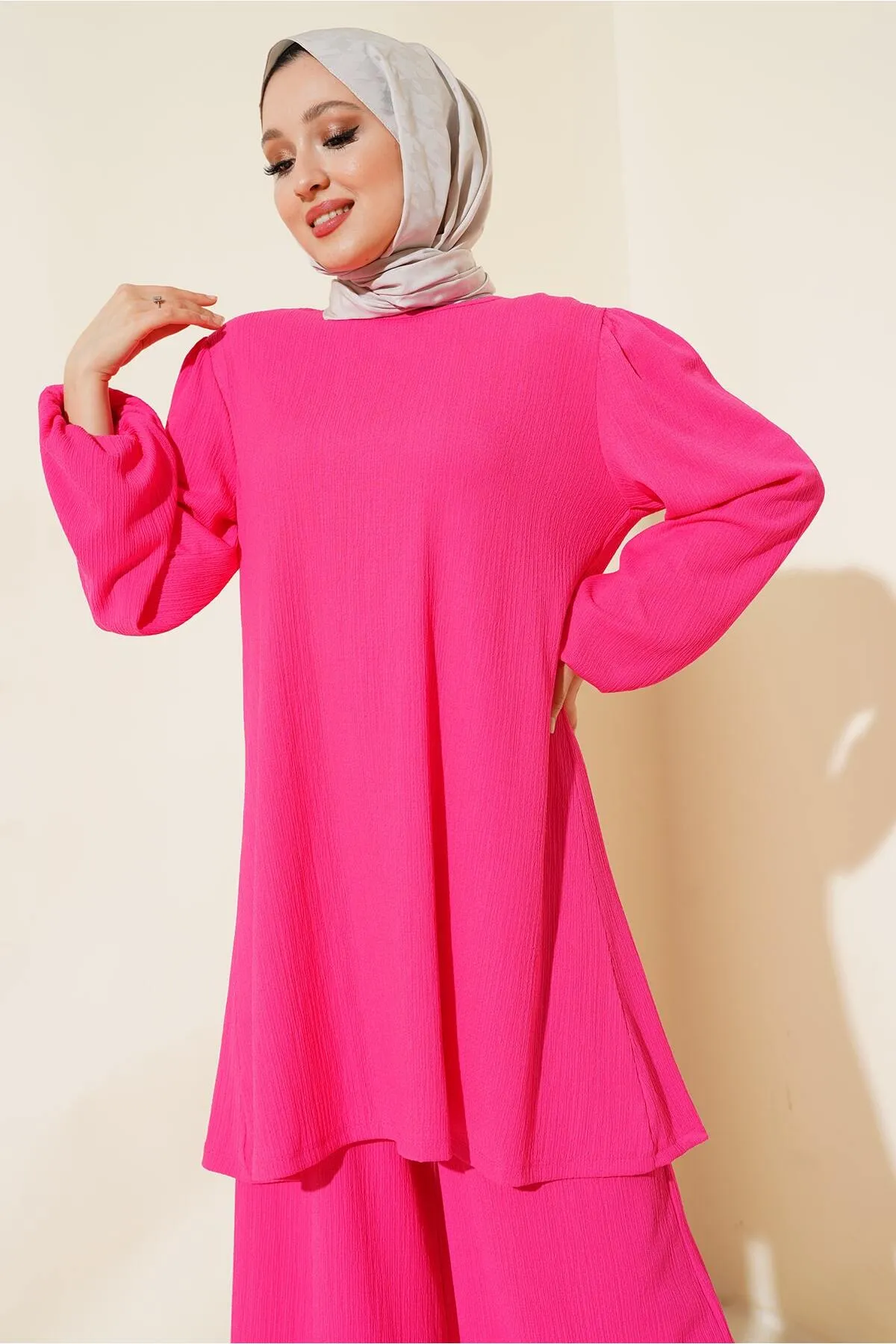 Bigdart  Fuchsiafarbenes Tunika- und Hosen-/Oberteil-Set für Damen 6663
