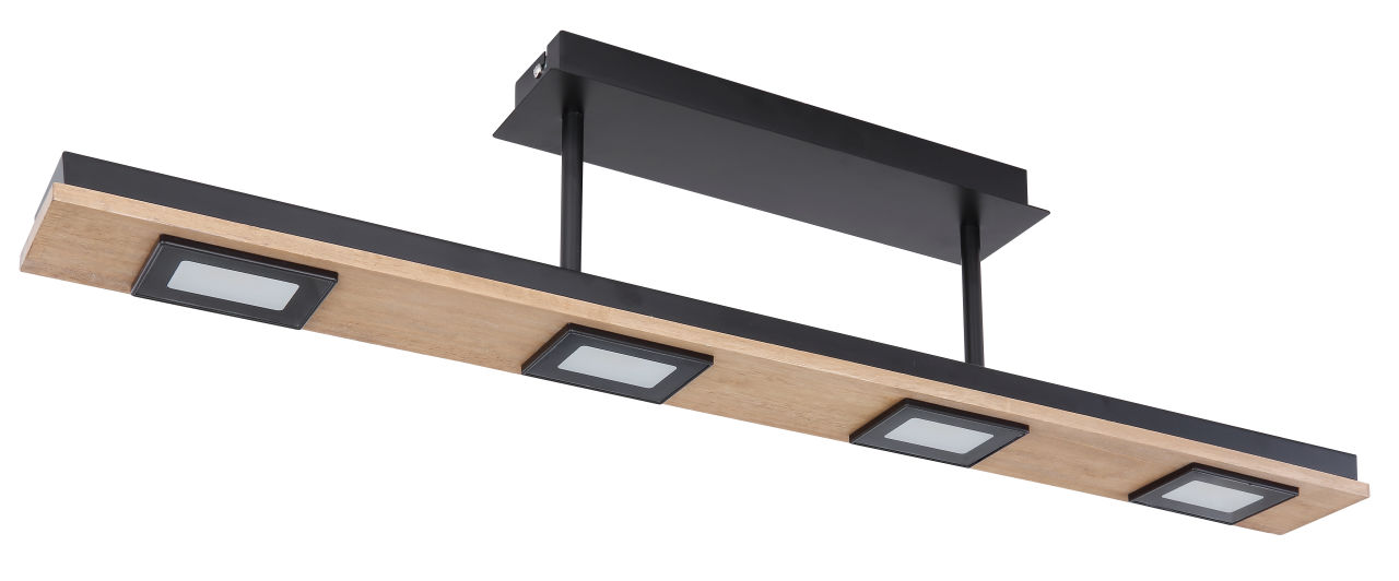 Globo Lighting - JOYA - Deckenleuchte Metall schwarz matt, 4x LED