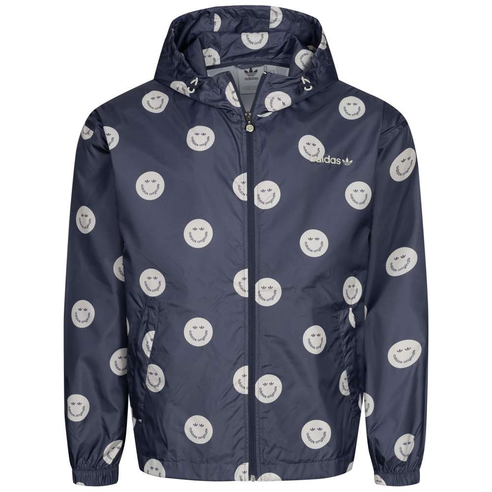adidas Originals Smiling Face Full Print Casual Herren Windbreaker HN0394