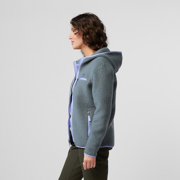 W' S RETRO PILE HOODY Damen - Fleecejacke