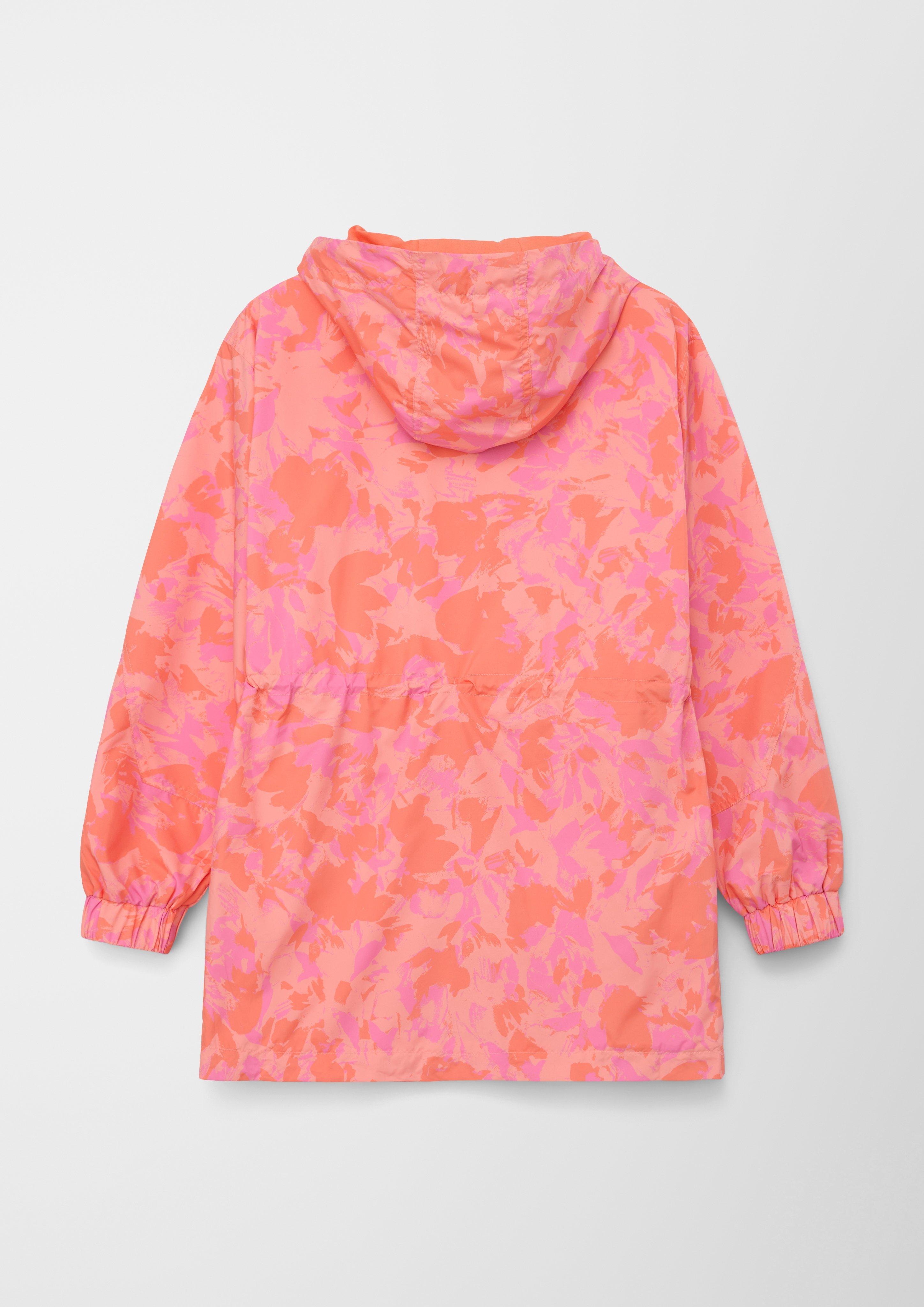 Kapuzenjacke mit Allover-Print  2124993-20A1