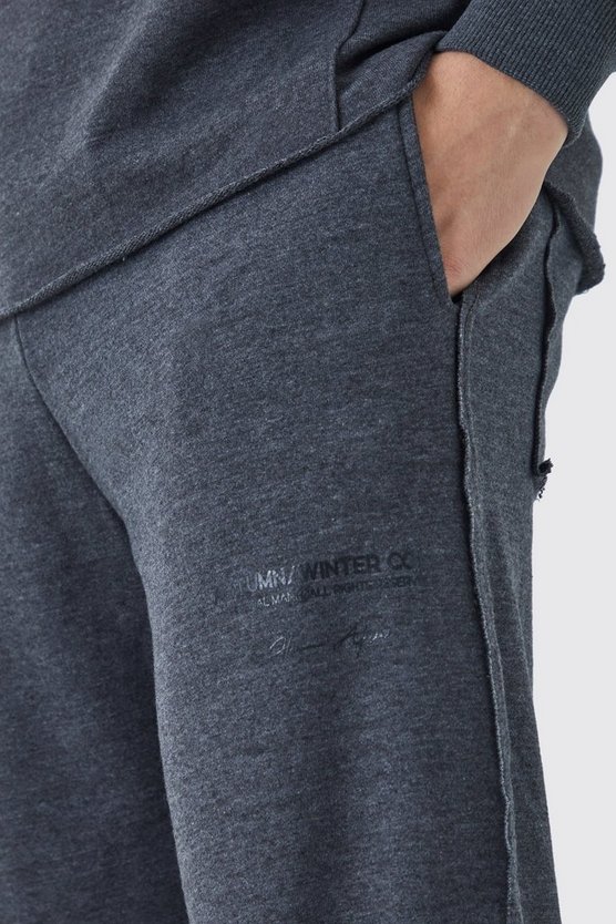 Jogginghose mit weitem Bein und Print