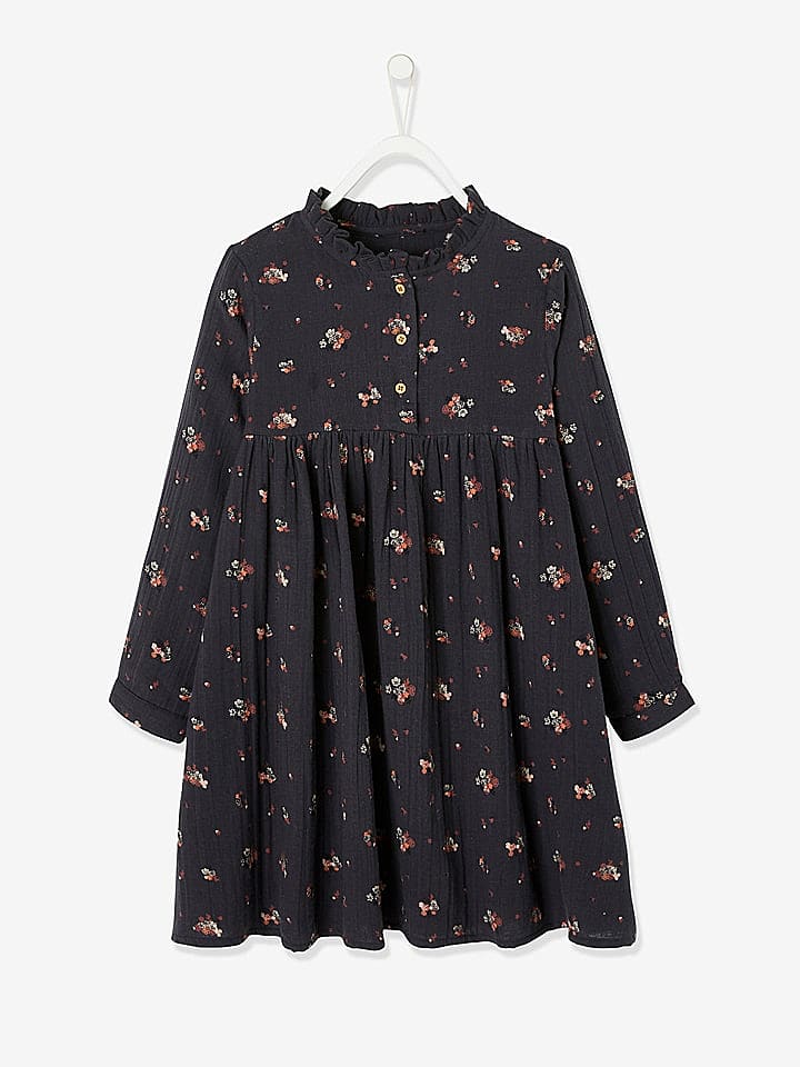 vertbaudet Kleid in Dunkelblau günstig kaufen 122
